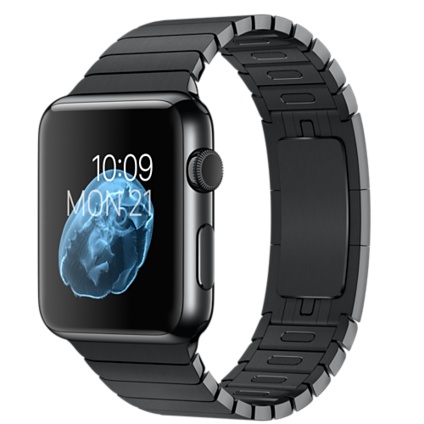 Apple Watch Series 1 38mm Space Black Stainless Steel Case Link Bracelet (MJ482)